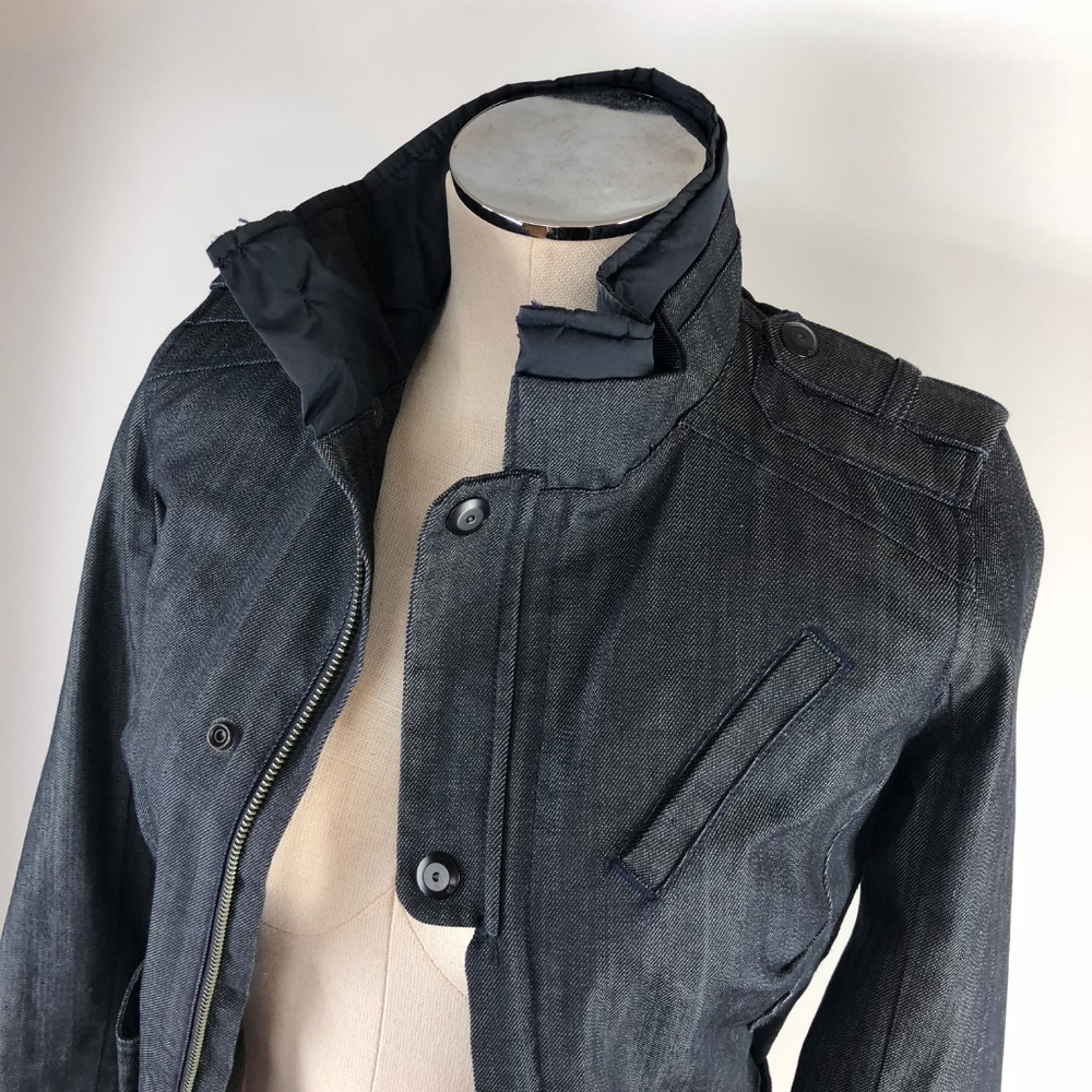 Mango MNG Denim bomber jacket